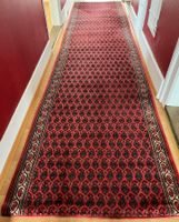 Echter Orientteppich Läufer, rot