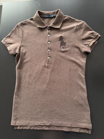 Ralph Lauren Poloshirt Gr. S mit Strass braun