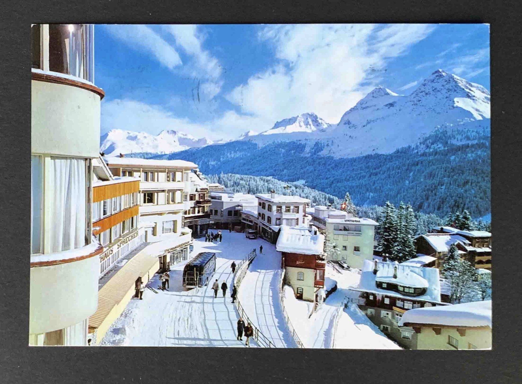 Ansichtskarten: AK Arosa Dorfplatz – Gebraucht aus Goldau von artelier1