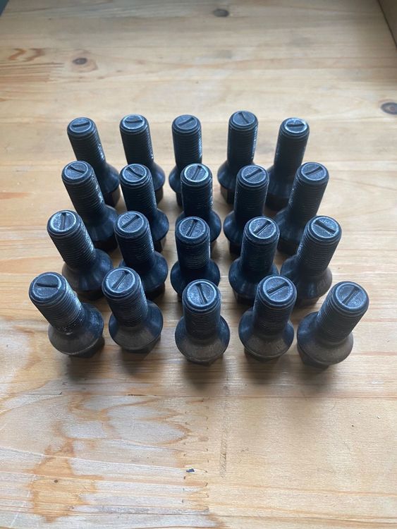Bundschraube M5 20 X M14 X 1,5 50 Mm Schwarz Konische Leichtmetall-Radschrauben M14x1 5 50mm Schwarz Konisch Leichtmetall 20 Stück T5 T6