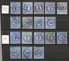 1878 : Porto Ausgaben Typ I N/K : KP 375.--
