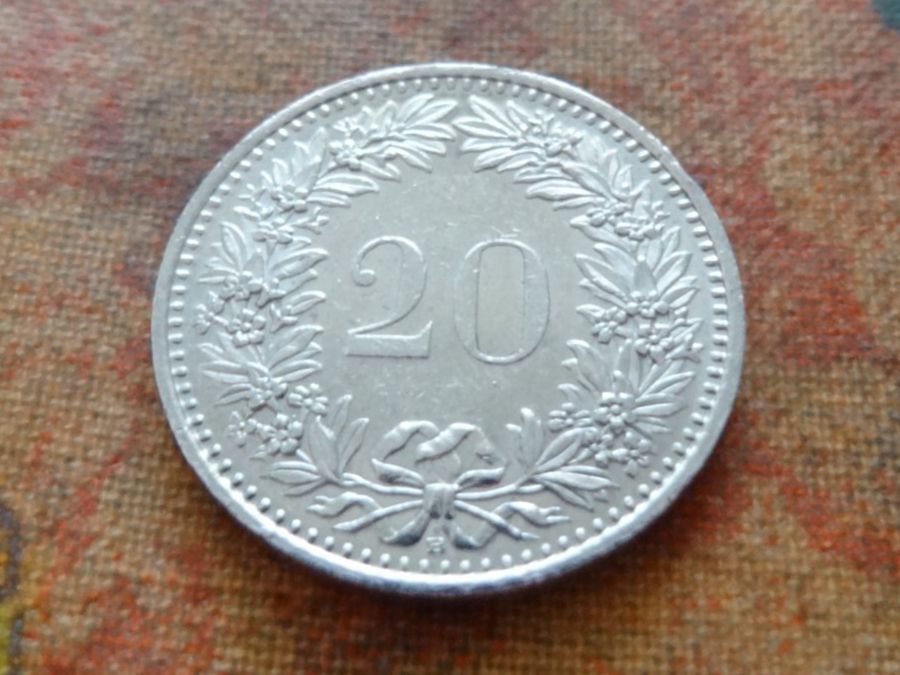 Alle Münzen: 20 Rp. 2001 – Gebraucht aus Romanel-sur-Lausanne von Swift13 1