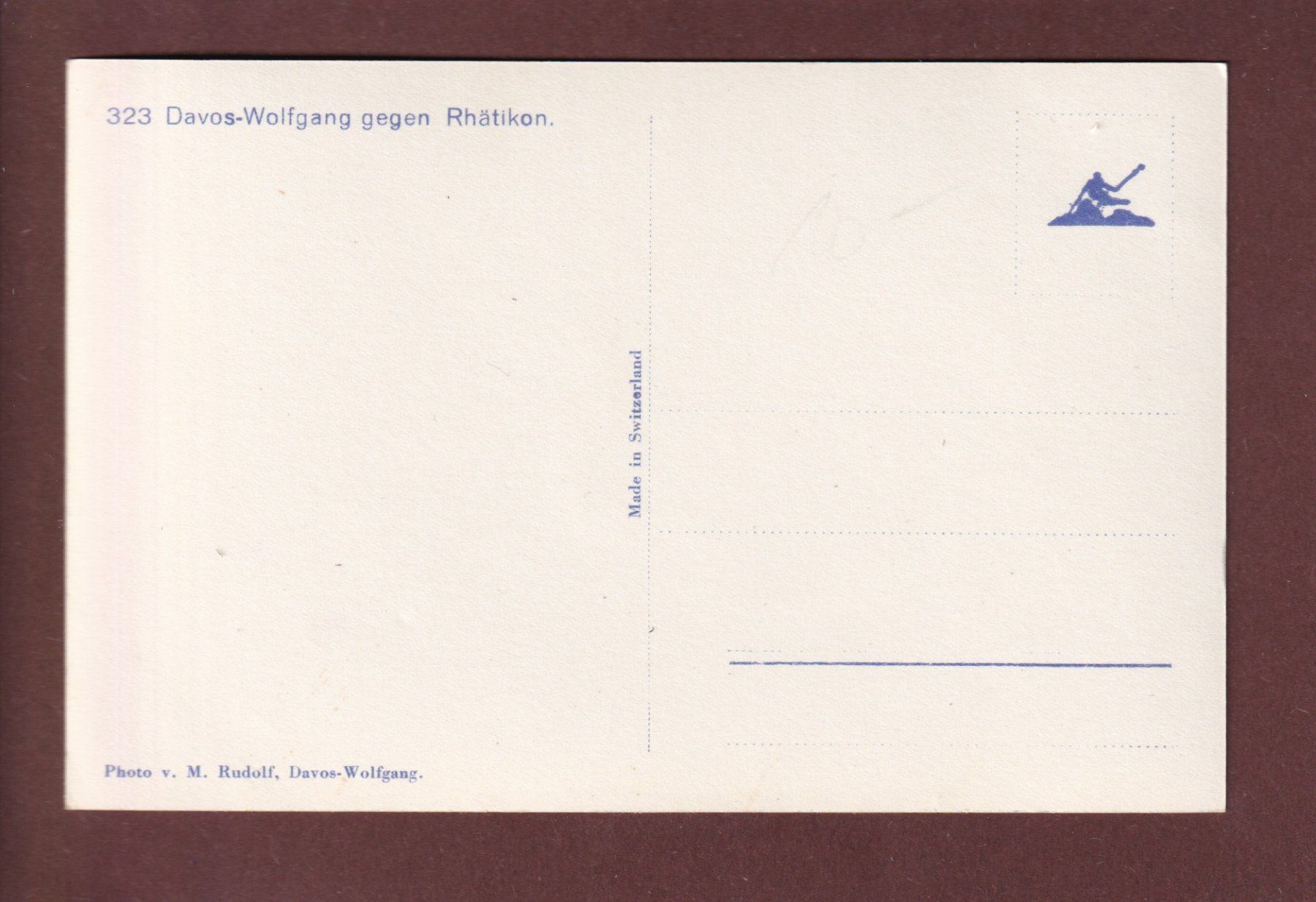 Cartoline postali: DAVOS-WOLFGANG gegen Rhätikon – Usato da Pully venduto da nicecards 1