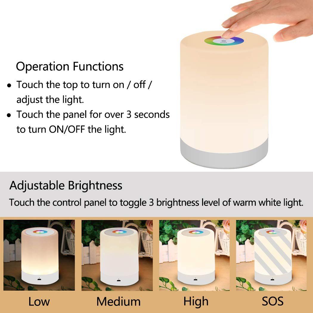 Lampade: Nachttischlampe Touch Dimmbar – Nuovo e nell'imballaggio originale da Nuglar venduto da SaleRitter 2
