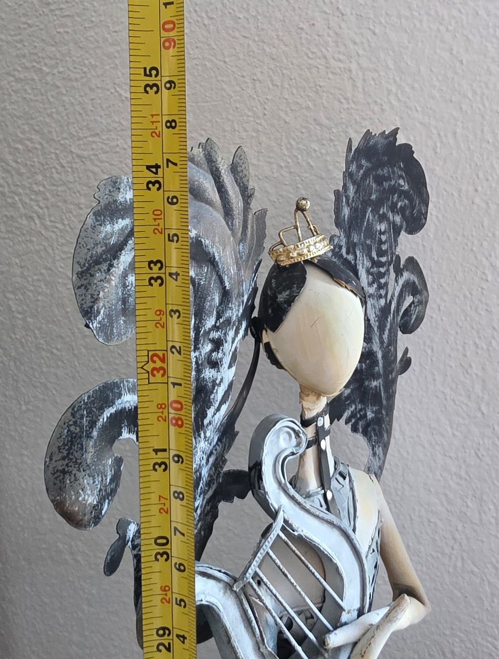 Tutte le decorazioni: Metallfigur "Engel mit Harfe", Shabby Chic, ca 88cm hoch – Usato da Rheinsulz venduto da Dred 7