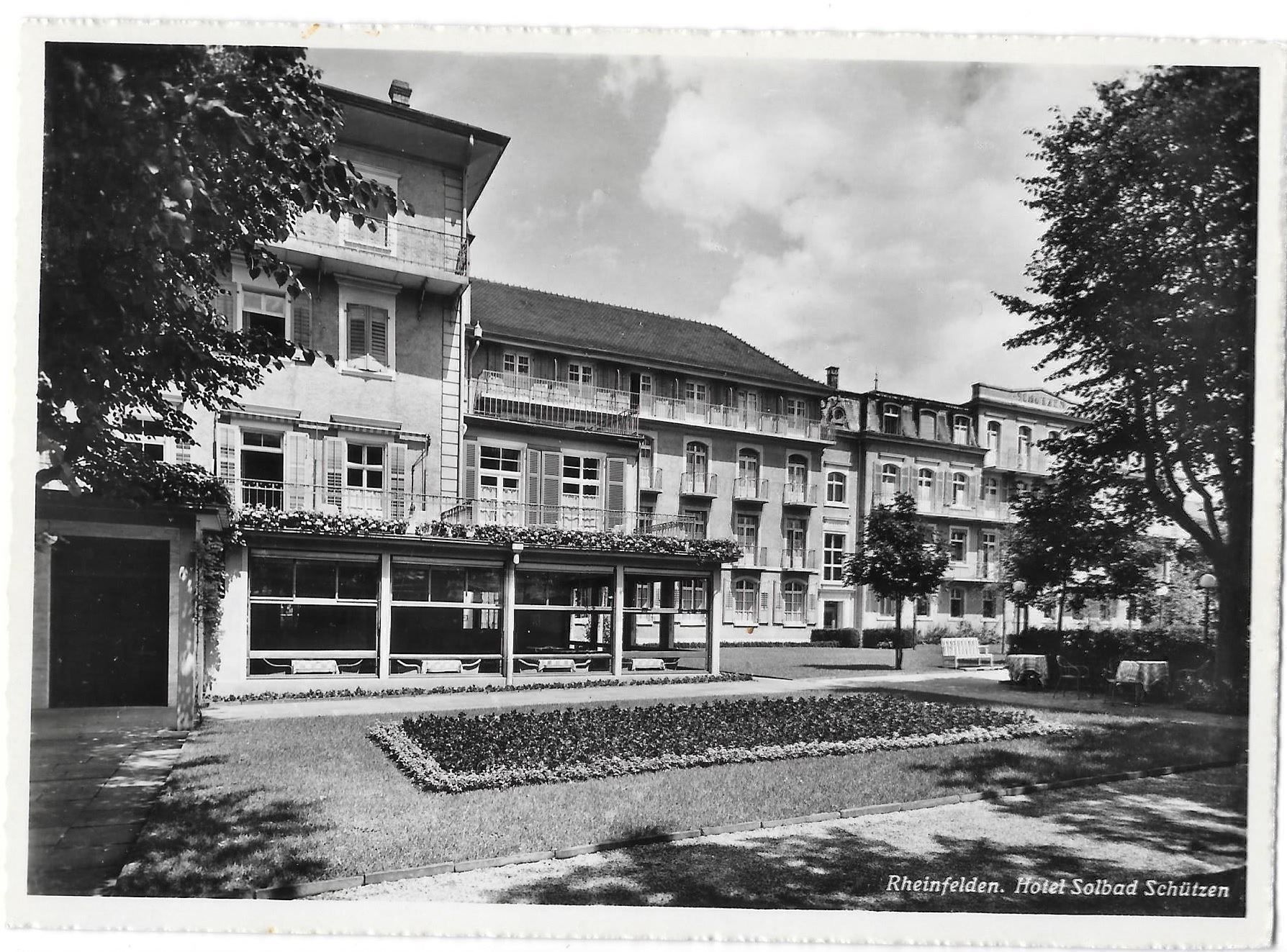 Ansichtskarten: Rheinfelden Hotel Soolbad Schützen – Gebraucht aus Olten von clotaldi