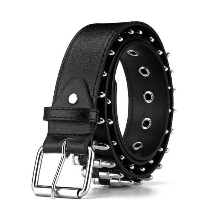 Brxmpn Unisex-Gürtel Mit Herz-Detail - Punk-Style Mit Nieten Für Damen