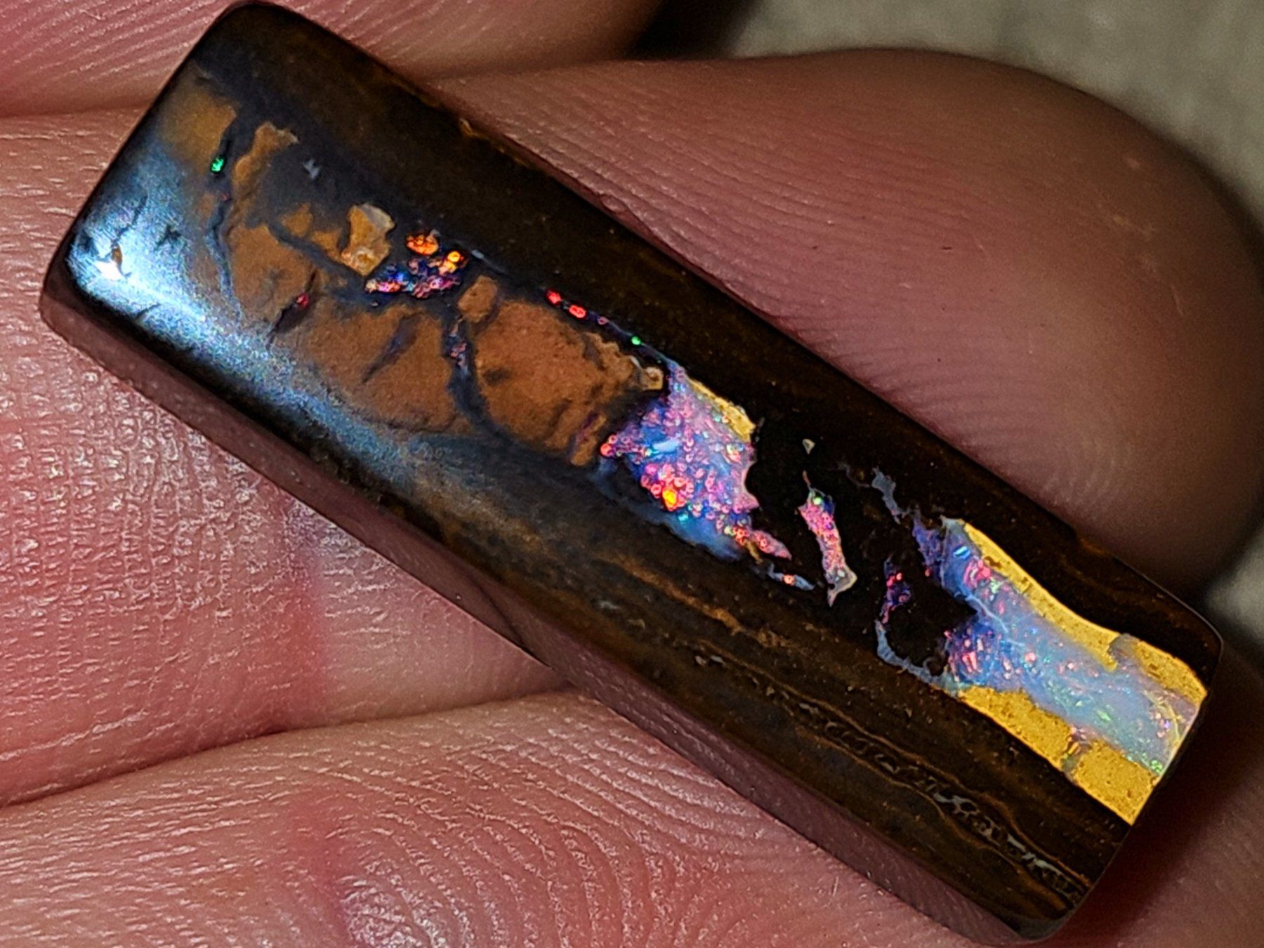 Pietre preziose: Top Boulder Opal aus Koroit, Australien – Nuovo e nell'imballaggio originale da Uerkheim venduto da Winwinner 2