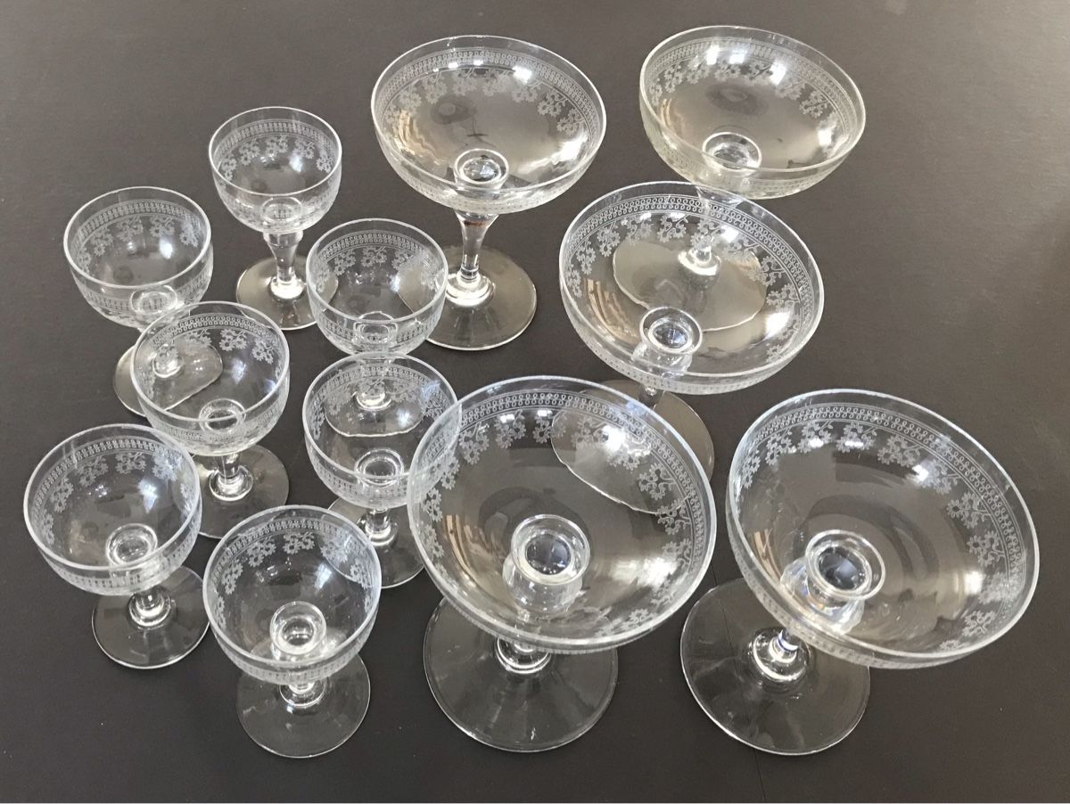 Baccarat Bicchieri: Verrerie Baccarat modèle Pompadour – Usato da Penthaz venduto da Petrus45 6