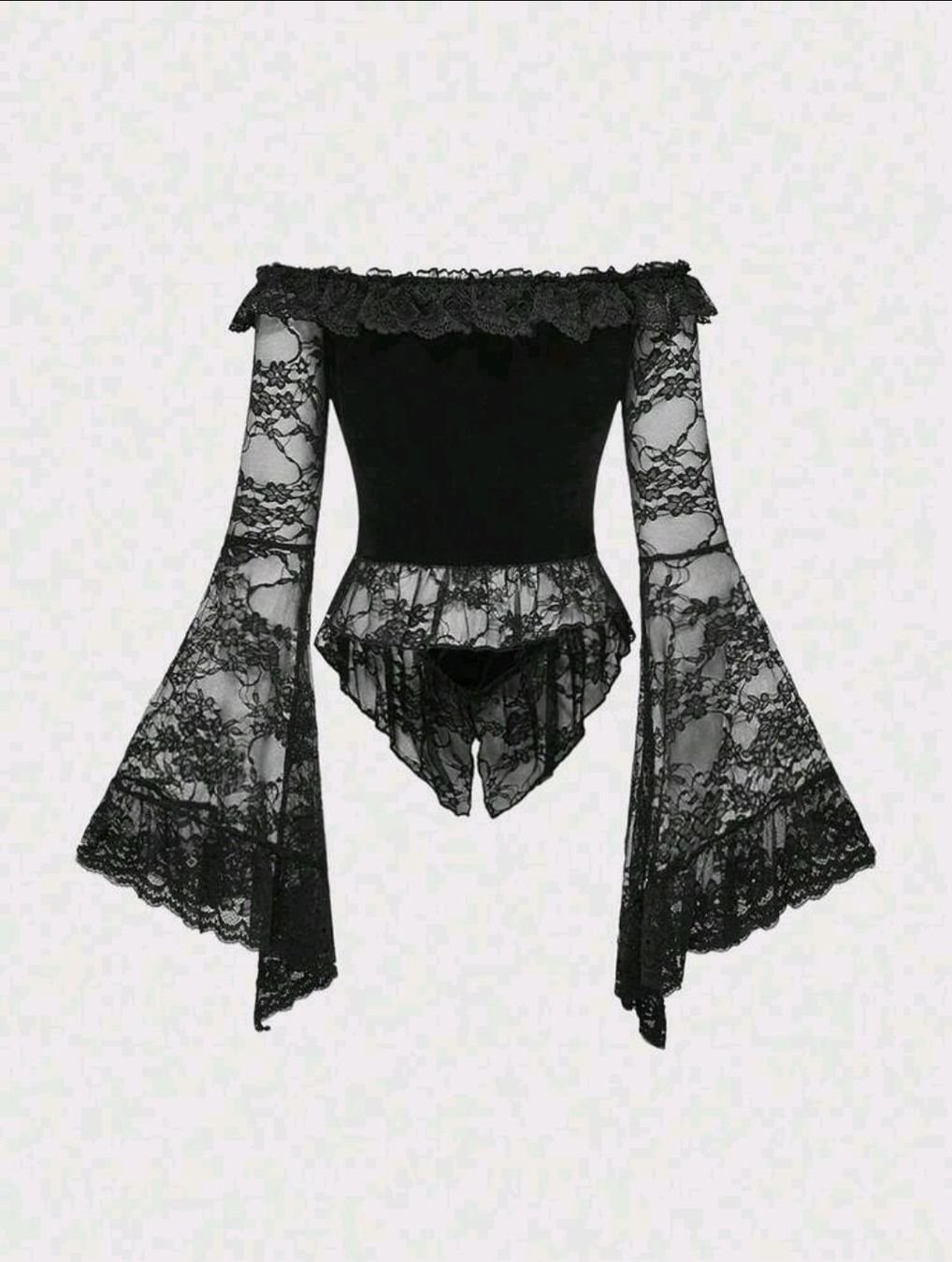 Camicette: Wunderschöne Gothic Samtbluse Gr S *neu* – Nuovo e nell'imballaggio originale da Münsingen venduto da BlackTears-3 1