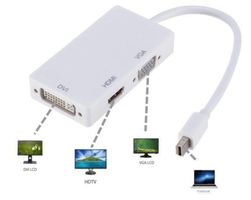 Grwibeou 3 in 1 Mini DP  HDMI/DVI/VGA