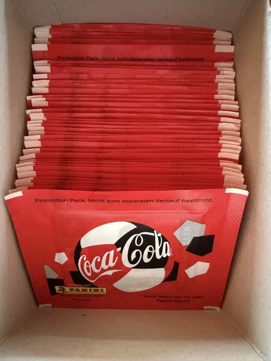 Panini EM 2020 / Coca Cola Sticker Tüte / Swiss Edition (Neu und ...