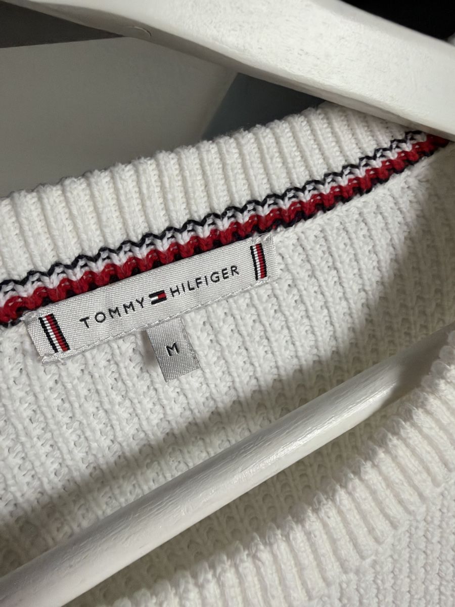 Tommy Hilfiger Pullover & Sweatshirts: Tommy Hilfiger Pullover weiss Grösse M  – Gebraucht aus Neunkirch von misach69 3