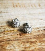 Runde Ohrstecker mit Zirkonia Strass-Steinen