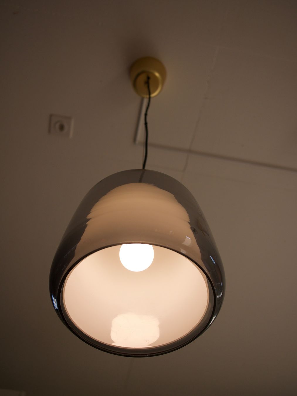 Ikea Lampadari & plafoniere: Schöne Hängeleuchte aus Glas, doppelschichtig, Evedal – Usato da Meilen venduto da perlependium 2