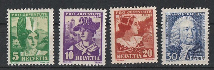 Tutti i francobolli: Pro Juventute 1934, ** – Nuovo (secondo la descrizione) da Jegenstorf venduto da Wintersport