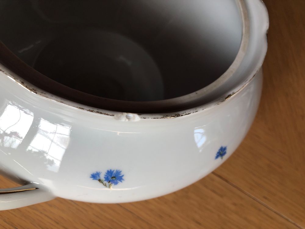 Coupes: Omas Porzellan Suppenschüssel mit Blumenmuster – D'occasion à Schübelbach par Dolly990_2 1