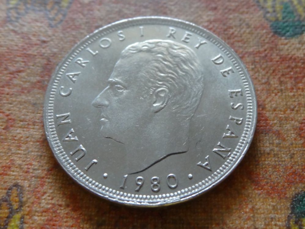 Alle Münzen: ESPAGNE  25  Pesetas  1980 – Gebraucht aus Romanel-sur-Lausanne von Swift13 1