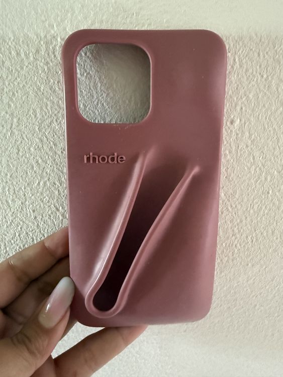 Custodia IPhone Con Tinta Labbra Finta - Cover In Silicone Stile Rhode Per IPhone 11-15