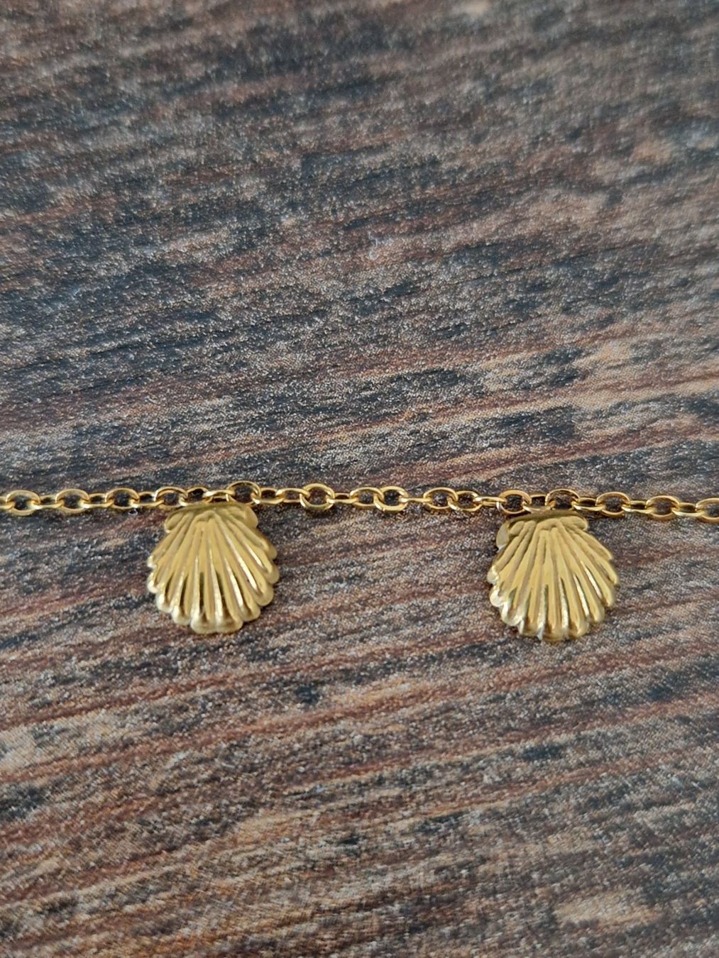 Catenine: Fusskette mit Muscheln in gold – Usato da Bern venduto da Somatom_ 2