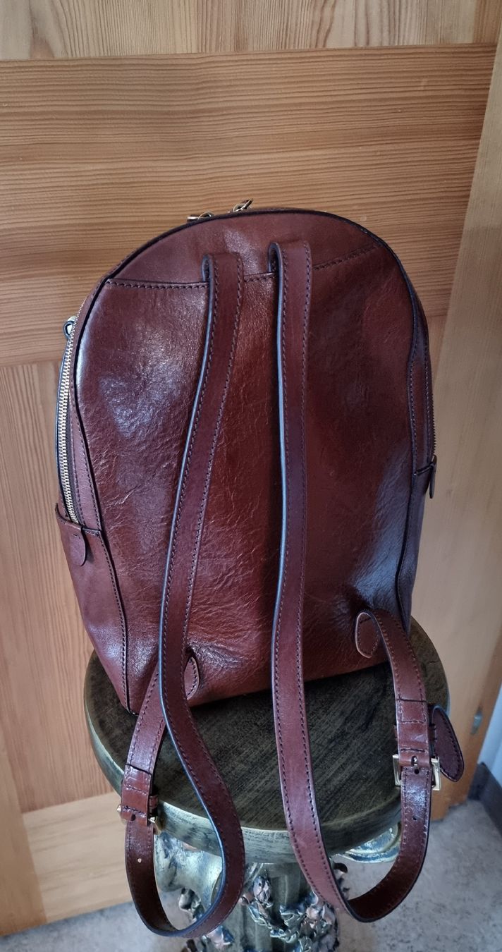 The Bridge Rucksäcke: Lederrucksack – Neu (gemäss Beschreibung) aus Jenaz von dursch 1