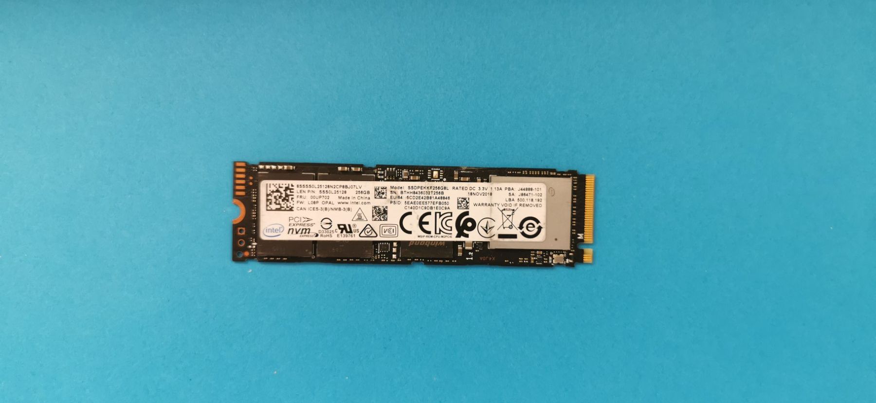 Intel Harddisks: Intel Solid State Drive Nvme 256GB – Gebraucht aus Schlieren von augustavat