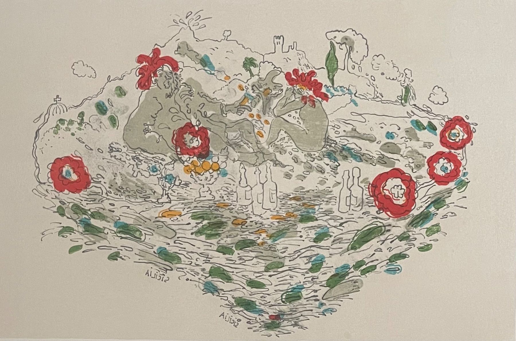 Grafica & Litografie: PAUL LEBER LITHOGRAPHIE SIGNIERT NUMMERIERT – Usato da Gersau venduto da grafik-kunst