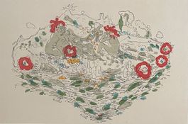 PAUL LEBER LITHOGRAPHIE SIGNIERT NUMMERIERT