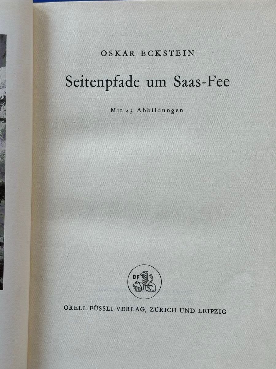Libri: Seitenpfade um Saas-Fee. 1934 – Usato da Adliswil venduto da buch_und_kunst 2