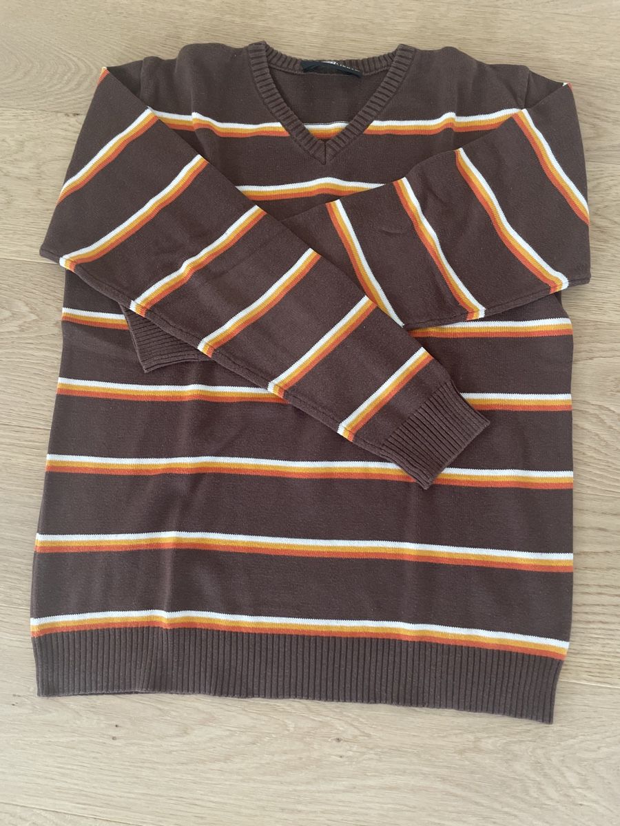 Maglioni & Felpe: Brauner Retro-Pulli mit Streifen, Grösse L, Top Zustand! – Nuovo (secondo la descrizione) da Bellach venduto da Kirtap21
