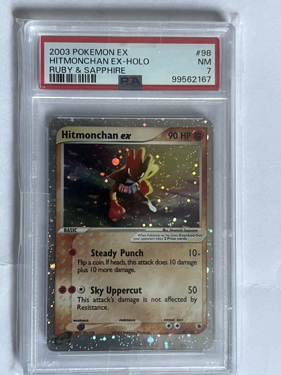 Pokémon Carte collezionabili: Pokémon Karte Hitmonchan ex Ruby & Saphire PSA 7 2006 – Usato da Almens venduto da dra_mql5 1