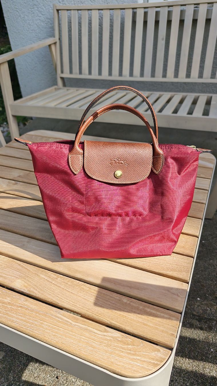Longchamp Taschen für Damen: Handtasche Longchamp bordeaux rot – Gebraucht aus Othmarsingen von Perline13