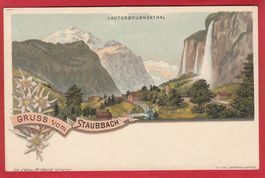 LAUTERBRUNNEN STAUBBACH LITHO