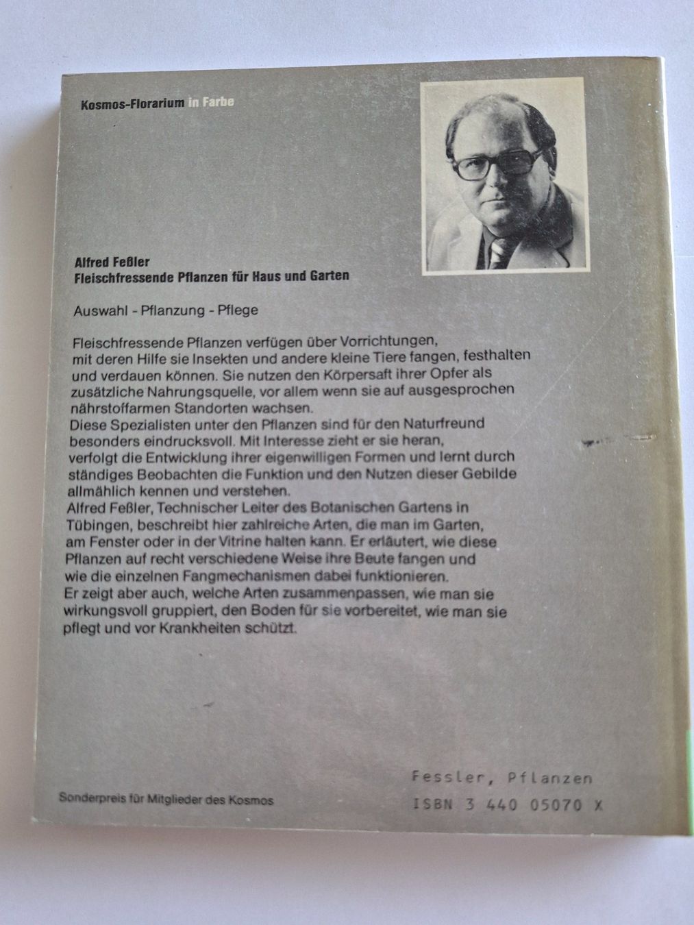 Libri: Fleischfressende Pflanzen Alfred Fessler – Usato da Zürich venduto da t24_de 1