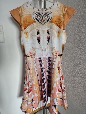 Mary Katrantzou Kleid orange, lila Gr. XS