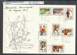1983/84 USA, "Olympiade Los Angeles", FDC