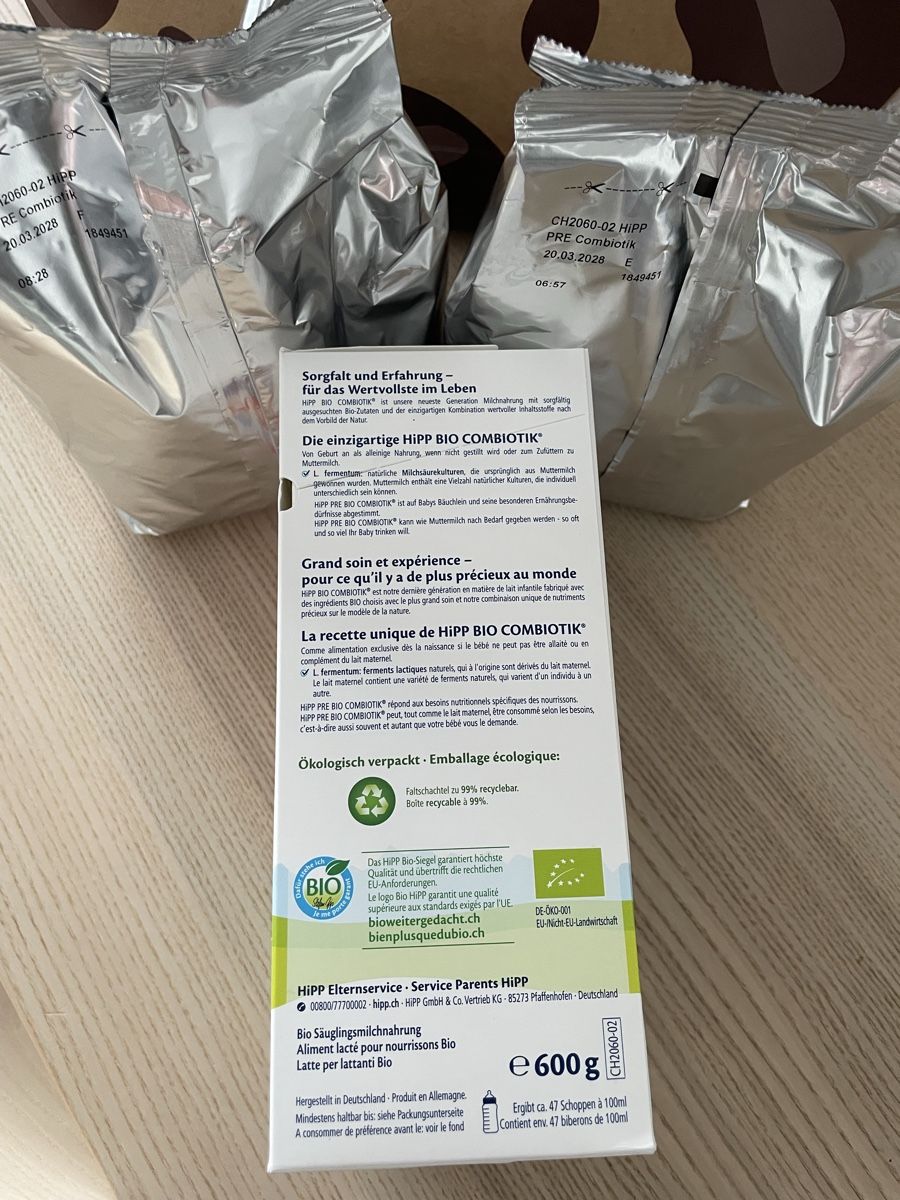 Coop Lebensmittel & Spezialitäten: Hipp PRE bio Combiotik NEU 3x600g – Neu (gemäss Beschreibung) aus Muttenz von bloggie 4