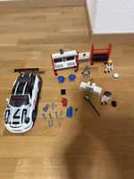 Playmobil Porsche Race Car Pit Stop Set Good Condition