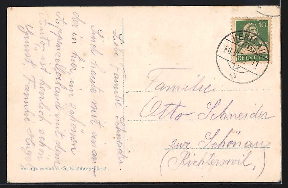 Cartoline postali: Herisau, Teilansicht mit Strassenpartie – Usato da Berlin venduto da bartko-reher 1