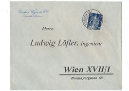 CH Brief Schwarzenbach & Co Zürich - o 1928 - Vignette !