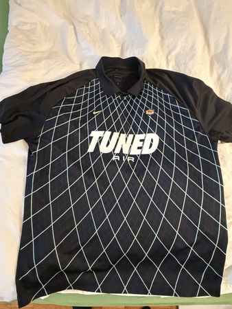 Nike Tuned Air Poloshirt Schwarz Herren Grösse XL