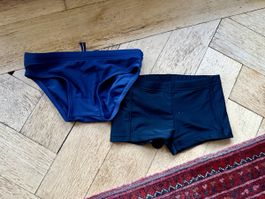2 Badehosen Jungen Blau & Schwarz Gr. 1 (AU)