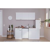 810 - Singleküche Küchenzeile Küche Küchenblock 180cm Weiss