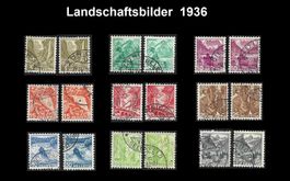 1936 Landschaftsbilder, 2 komplette Serien
