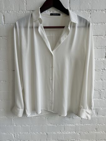 Weisse klassische Bluse von Mango / Gr. XS
