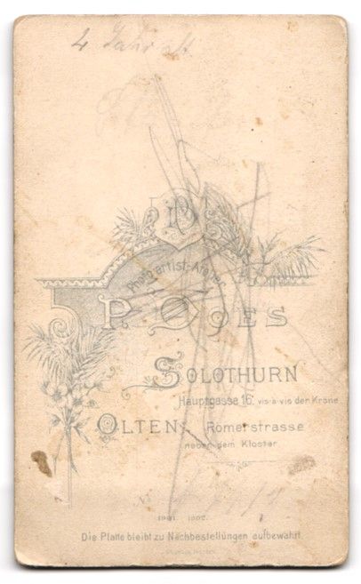 Photos & affiches: Fotografie P. Does, Solothurn, Hauptgass – D'occasion à Berlin par bartko-reher 1