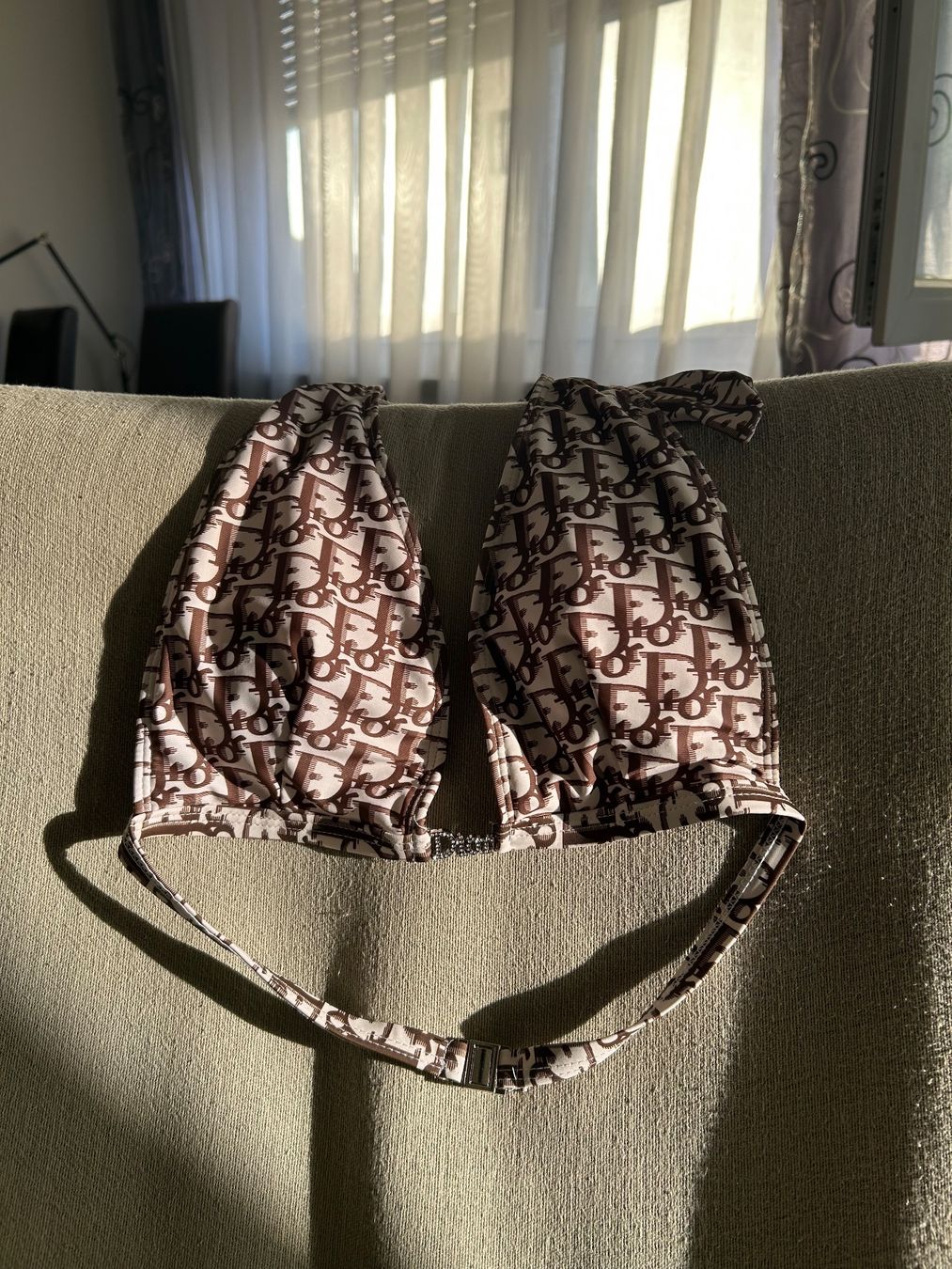 Costumi da bagno & Bikini: Bikini Oberteil braun weiss – Usato da Basel venduto da mar_gx88 1