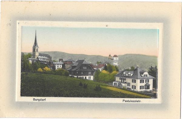 Cartoline postali: Burgdorf Pestalozzistrasse – Usato da Olten venduto da clotaldi