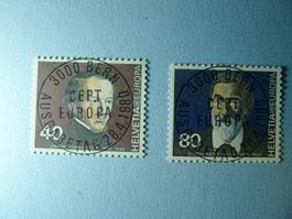 1980 Europa Konrad Kern Gustav Hasler 640-641 ET Voll