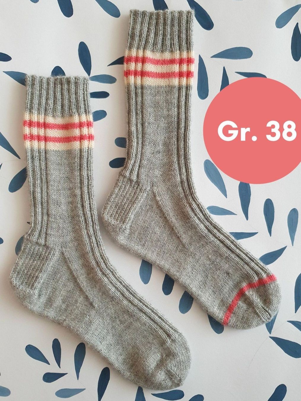 Calze: Handgestrickte Socken, Gr. 38, Wollsocken, Geschenk – Nuovo e nell'imballaggio originale da Neunkirch venduto da Sandramay
